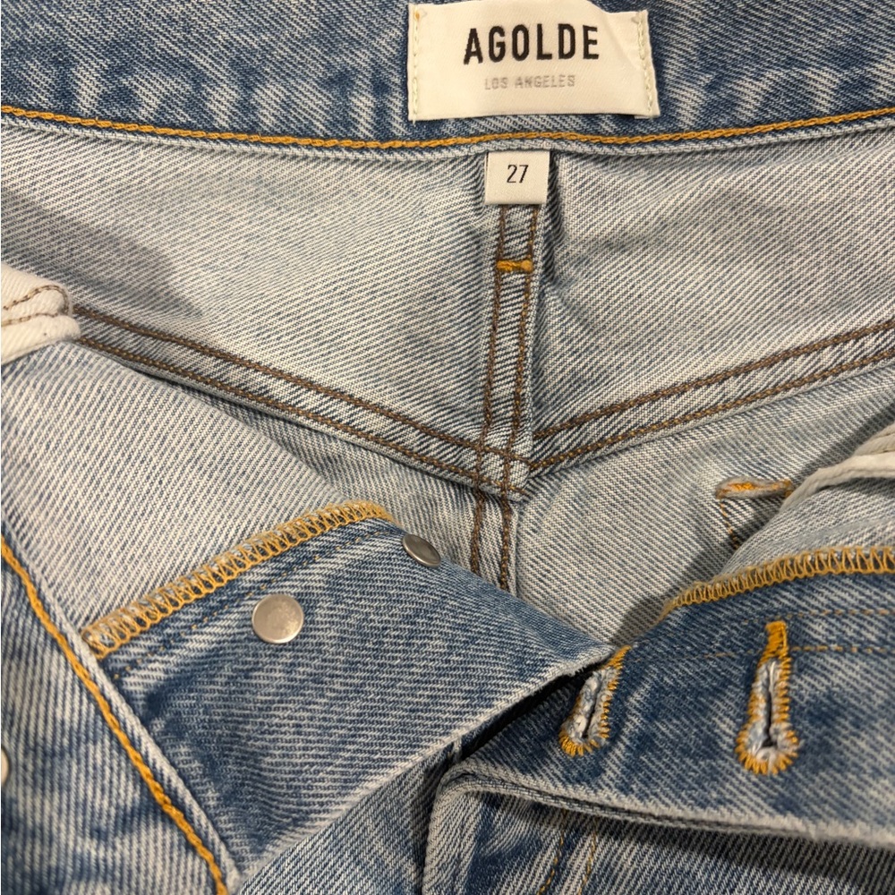 Agolde Parker Denim Jean Shorts 27 - Picture 4 of 5